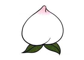 桃子儿童画