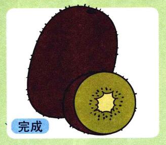 猕猴桃儿童画