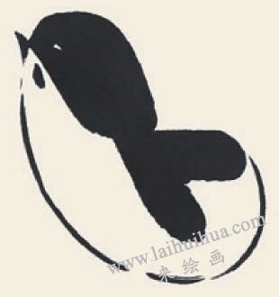 小鸡的儿童国画画法步骤03