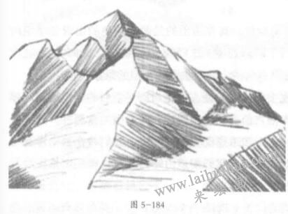 风景素描山岳绘制的基本方法05