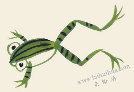 青蛙儿童国画
