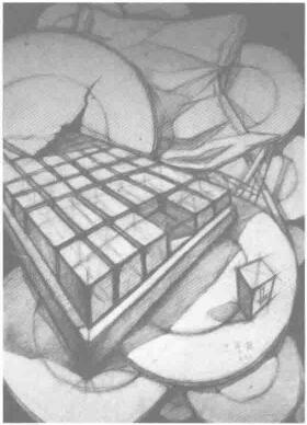 穿插变形，设计素描