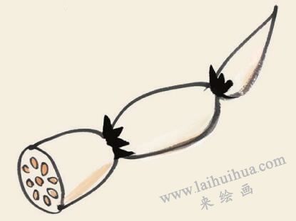 莲藕儿童国画
