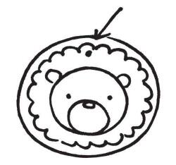 动物简笔画图案书签04