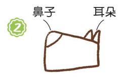 院子里的狗简笔画画法步骤02