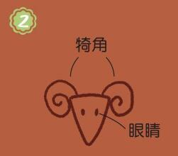 草地上的绵羊简笔画画法步骤02