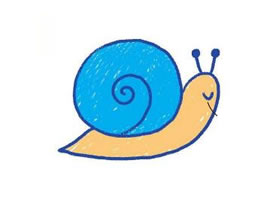 蜗牛简笔画