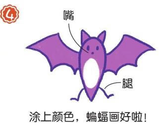 蝙蝠简笔画