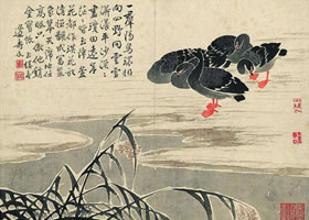 清代边寿民《芦雁图》赏析（芦雁图十开)