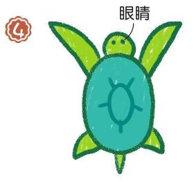 海龟简笔画