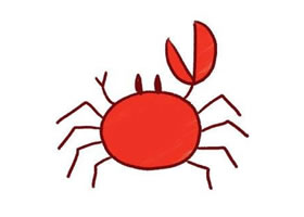招潮蟹简笔画