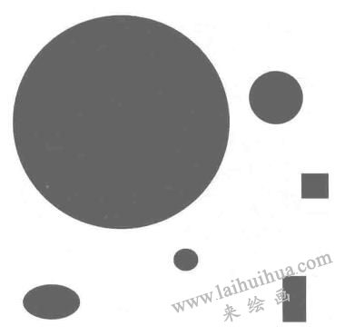 设计素描中点的表现