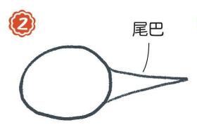 小溪里的蝌蚪简笔画画法步骤02