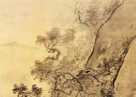 张路《溪山泛艇图》欣赏
