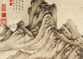 元代王蒙《秋山草堂图》欣赏
