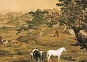 传世名画《百骏图》欣赏
