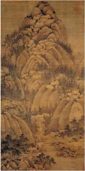 巨然《秋山问道图》