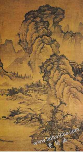 李在《阔渚晴峰图》