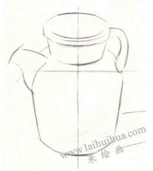 陶壶素描作画步骤01