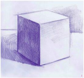 正方体素描表现步骤02