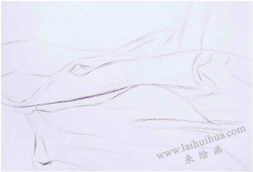 《衬布》素描写生步骤01