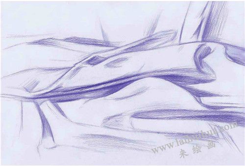 《衬布》素描写生步骤02