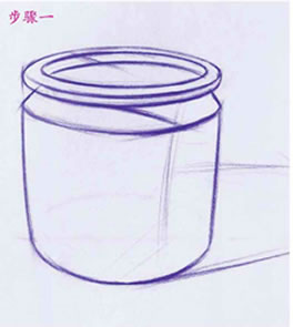 单个器皿素描明暗画法步骤01