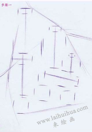 器皿组合素描的结构画法步骤01