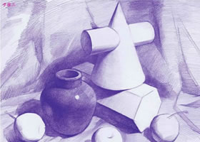 几何体组合素描的明暗画法