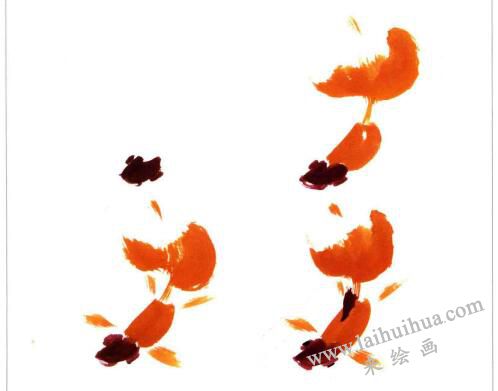 金鱼的国画画法步骤01