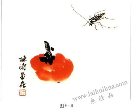 天牛的国画画法步骤02