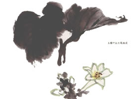 玉簪花国画画法