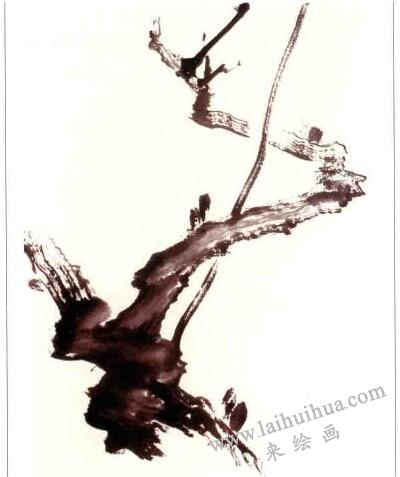 国画梅花：气条的画法