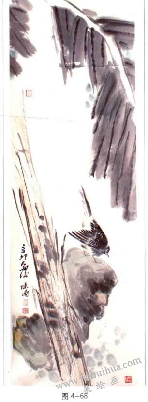 国画芭蕉的画法02