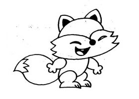 狐狸简笔画作品