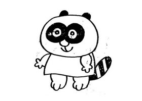 狗獾简笔画作品