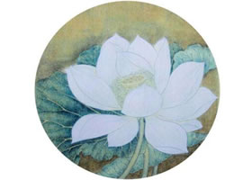 国画宋画小品《出水芙蓉》临摹练习