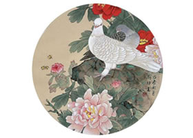国画白色禽鸟着色方法