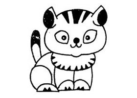 猫的简笔画作品