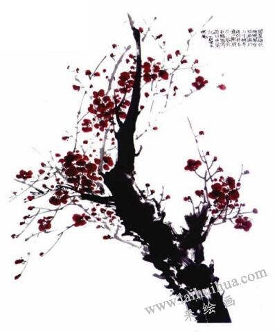 国画梅花的画法步骤06