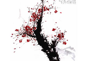 国画梅花的画法步骤范例一