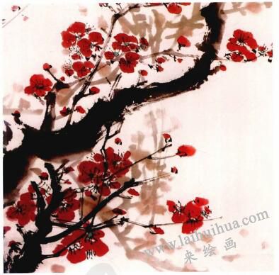 国画梅花的画法步骤06