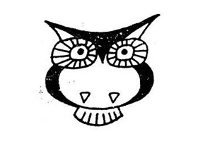 猫头鹰简笔画作品