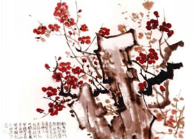 国画梅花的画法步骤范例六