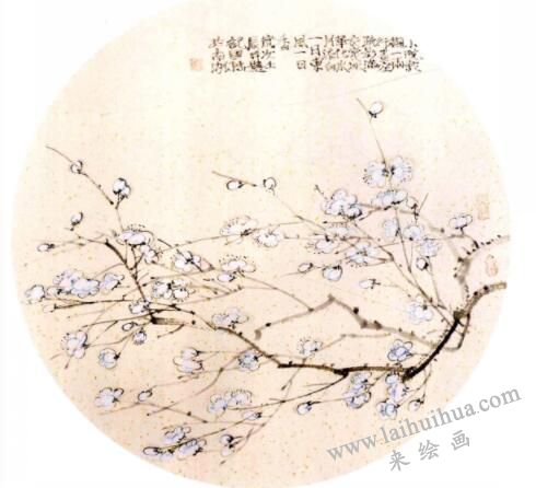 国画梅花的画法步骤05