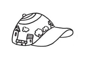 手绘棒球帽作品