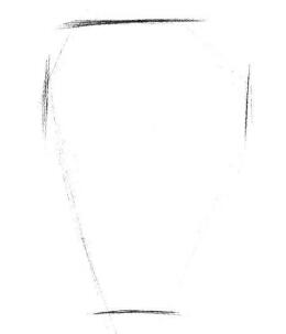 小盆栽白掌素描画法步骤01