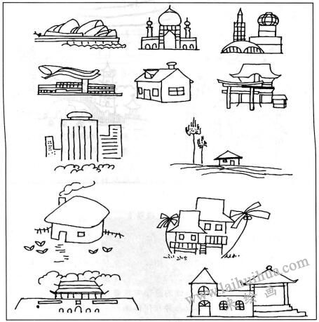 线描法，简笔画