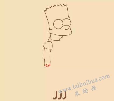 辛普森简笔画画法步骤10
