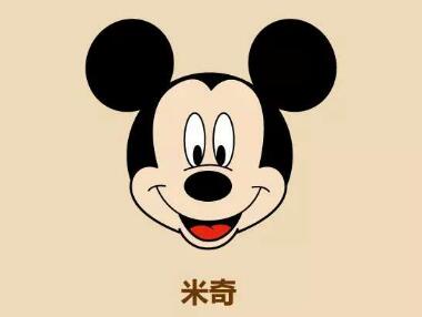 米奇头像简笔画画法步骤08